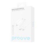 Proove Rapid PD väggladdare USB-C 20W med kabel USB-C – Lightning 27W vit