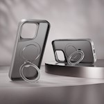 Etteri Matt Mag Ring-fodral för iPhone 15 Pro 6,1″ grå