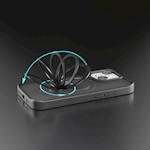 Etteri Matt Mag Ring-fodral för iPhone 15 6,1″ svart
