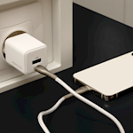 För evigt TC-08-20AC GaN PD QC-laddare 1x USB-C 1x USB 20W vit