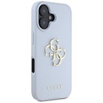 Guess Hardcase PU Grained Big 4G and Classic Logo Case for iPhone 16 6,1″ Blue