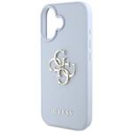 Guess Hardcase PU Grained Big 4G and Classic Logo Case for iPhone 16 6,1″ Blue
