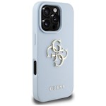 Guess Hardcase PU Grained Big 4G och Classic Logo-fodral till iPhone 16 Pro 6,3″ Blå