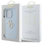 Guess Hardcase PU Grained Big 4G och Classic Logo-fodral till iPhone 16 Pro 6,3″ Blå