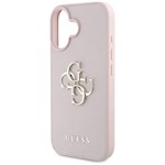 Guess Hardcase PU Grained Big 4G and Classic Logo Case for iPhone 16 6,1″ Pink