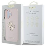 Guess Hardcase PU Grained Big 4G and Classic Logo Case for iPhone 16 6,1″ Pink