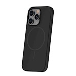 Tunn silikonmagnetfodral för iPhone 14 Pro 6,1 tum i svart