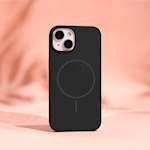 Silicone Thin Mag case for iPhone 16 Plus 6,7″ black