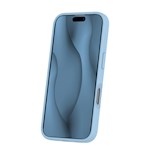 Tunn silikonfodral i ljusblått för iPhone 16 Plus 6,7-tum