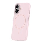 Silicone Thin Mag case for iPhone 16 Plus 6,7″ light pink