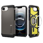 Spigen Tough Armor Mag MagSafe case for iPhone 16E Gunmetal