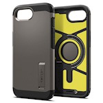 Spigen Tough Armor Mag MagSafe case for iPhone 16E Gunmetal