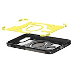Spigen Tough Armor Mag MagSafe case for iPhone 16E Gunmetal