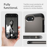 Spigen Tough Armor Mag MagSafe case for iPhone 16E Gunmetal