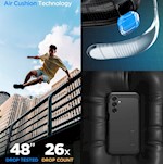 Spigen Tough Armor-fodral för Samsung Galaxy A16 4G / 5G i svart