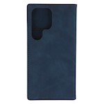 Smart Suede-fodral för Samsung Galaxy S25 Ultra i marinblå