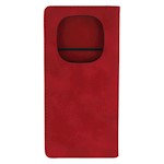 Smart Suede-fodral för Xiaomi Redmi Note 14 Pro 5G (Global) / Redmi Note 14 Pro Plus 5G (Global) – röd