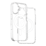 Anti Shock 1,5 mm Mag-fodral för iPhone 16 6,1" transparent med stort hål + knapp
