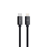 Maxlife MXUC-12 kabel USB-C – Lightning 2,0 m 27W svart