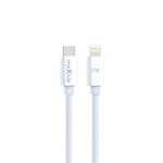 Maxlife MXUC-12 kabel USB-C – Lightning 2,0 m 27W vit