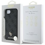 Guess HC MagSafe PU 4G Small 4G and Classic case for iPhone 16e Black