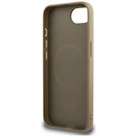 Guess HC MagSafe Kornig PU Triangel-logo-fodral för iPhone 16e Brun