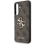 Guess HC 4G PU Big Logo Case for Samsung Galaxy A36 Brown