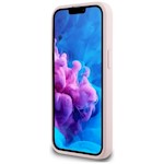 Guess HC Silikonskydd med Metallografi för iPhone 16e i rosa