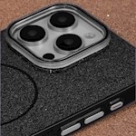 Glittertunn Mag-fodral för iPhone 12 / 12 Pro 6,1″ svart