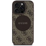 Gissa HC MagSafe PU 4G Circle med Classic Logo-fodral för iPhone 16 Pro Brun
