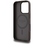 Gissa HC MagSafe PU 4G Circle med Classic Logo-fodral för iPhone 16 Pro Brun