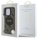 Gissa HC MagSafe PU 4G Circle med Classic Logo-fodral för iPhone 16 Pro Brun
