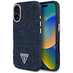 Gissa HC MagSafe FW Denim Triangel-logo-fodral för iPhone 16 Blå