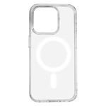 Anti Shock 1,5 mm Mag-fodral för iPhone 15 Pro 6,1″, transparent med stort hål