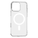 Anti Shock 1,5 mm Mag-fodral för iPhone 16 Pro Max 6,9″ transparent med stort hål + knapp