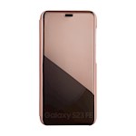 Vikbar spegelhölje för Samsung Galaxy A54 i rosa