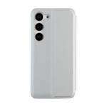 Fällbar spegelvyfodral för Samsung Galaxy A14 4G / A14 5G i silver