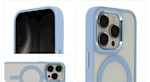 Satinelegant Mag-fodral för iPhone 14 6,1″ blå