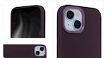 Sammetsmjuk fodral för Samsung Galaxy S24 Plus i vinröd