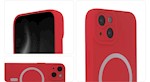 Silikon Mjukt Mag-fodral för iPhone 14 6,1" röd