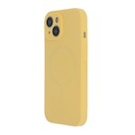 Mjuk Mag-fodral för iPhone 15 Plus 6,7″ i pastellgul