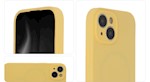 Mjuk Mag-fodral för iPhone 15 Plus 6,7″ i pastellgul