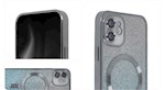 SparkleFlex Mag-fodral för iPhone 15 Plus 6,7-tums silver gradient