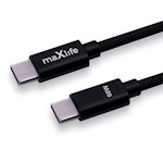 Maxlife MXUC-12 sladd USB-C – USB-C 2,0 m 60W svart