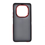 Kristallsvart fodral för Xiaomi Redmi Note 14 Pro 5G (Global) / Redmi Note 14 Pro Plus 5G (Global) – röd