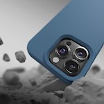 Etteri Silikonfodral till iPhone 12 / 12 Pro 6,1″ mörkblå