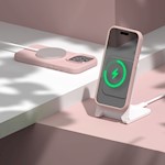 Etteri Silikonfodral till iPhone 12 / 12 Pro 6,1″ ljusrosa