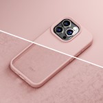 Etteri Silikonfodral till iPhone 12 / 12 Pro 6,1″ ljusrosa