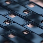 Etteri Silicone Mag-fodral för iPhone 12 / 12 Pro 6,1″ mörkblå