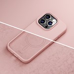 Etteri Silicone Mag-fodral för iPhone 12 / 12 Pro 6,1″ ljusrosa